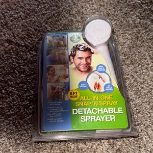 All-in-One Detachable Sprayer with 8ft Hose - White NWT